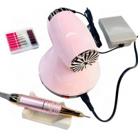 Фрезер для маникюра Nail Drill ZS-615 65 Вт 45000 об Розовый